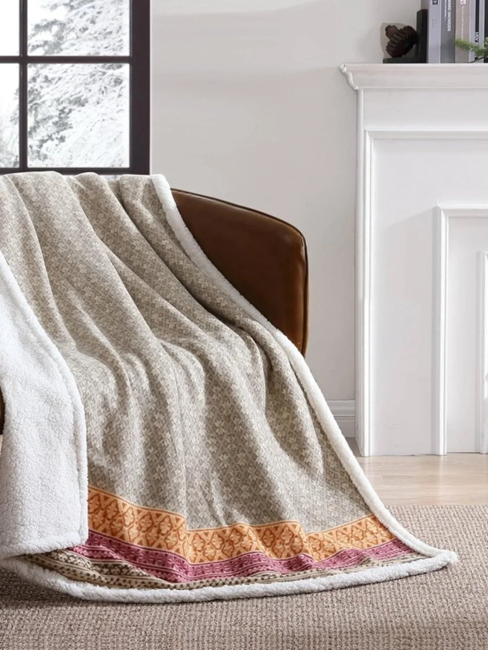 Eddie Bauer - Blanket, Super Soft Reversible Sherpa & Brushed Fleece Bedding